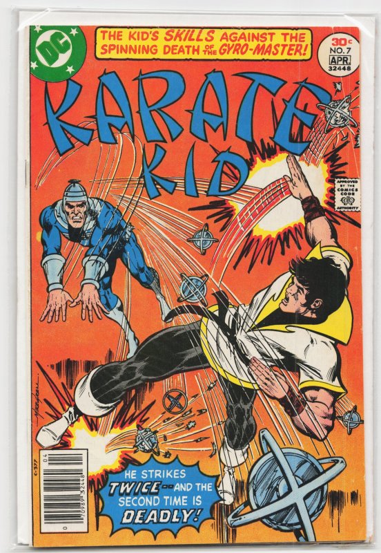 Karate Kid #7 (1977), raw, ungraded comic book — front cover