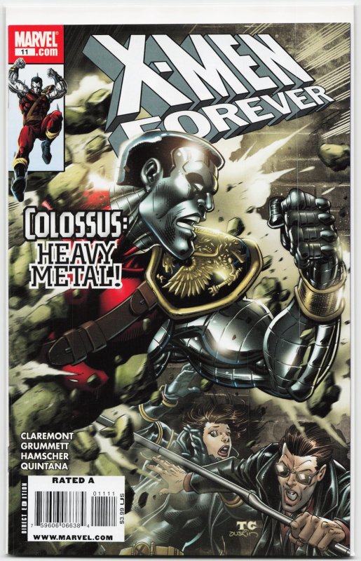 X-Men Forever #11 (Marvel Comics, 2010), raw, ungraded comic book — front cover