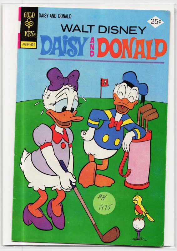 Walt Disney Daisy and Donald #14 (Gold Key, 1976), raw, ungraded comic book — front cover