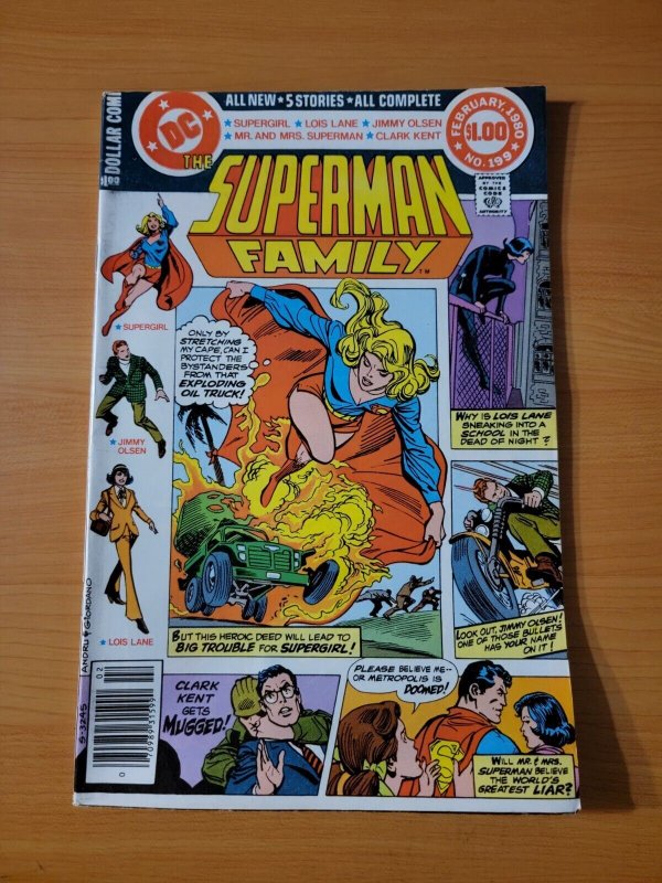 Superman Family #199 (DC Comics, 1980), raw comic book in NM condition — front cover
