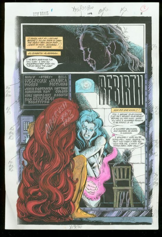 New Titans #108 (DC Comics), raw, ungraded comic book — front cover