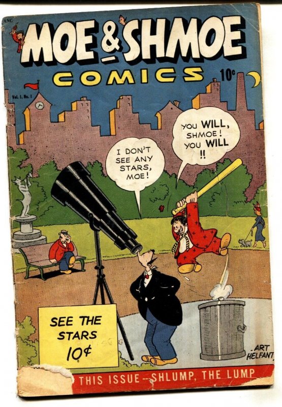Moe and Shmoe #1, raw, ungraded comic book — front cover