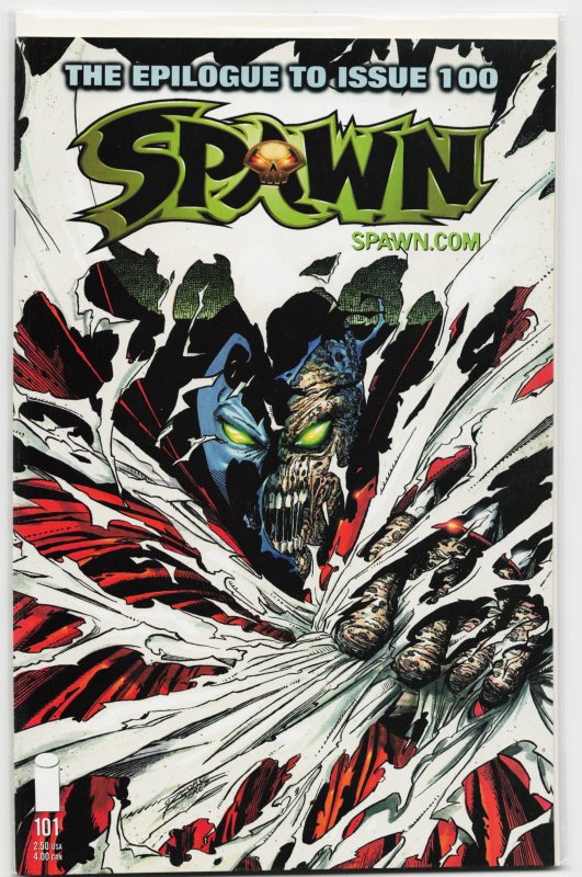 Spawn #101 (Image Comics, 2000), raw, ungraded comic book — front cover
