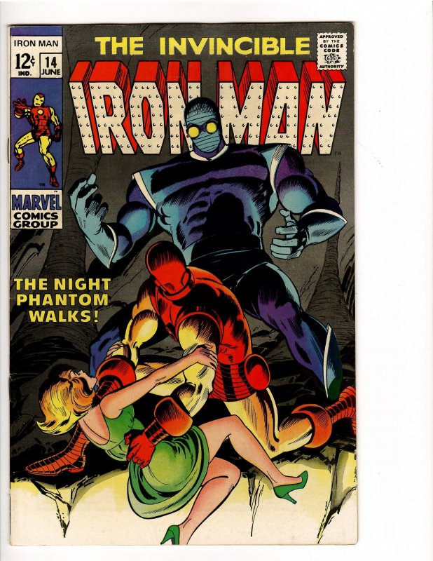 Ironman #14 (Marvel Comics, 1969), raw comic book in VF+ 8.5 condition — front cover