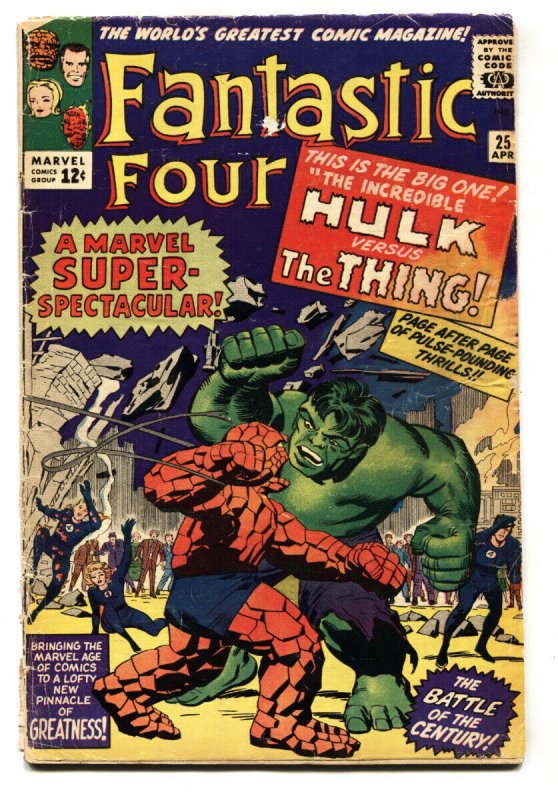 Fantastic Four #25 (Marvel Comics, 1964), raw, ungraded comic book — front cover