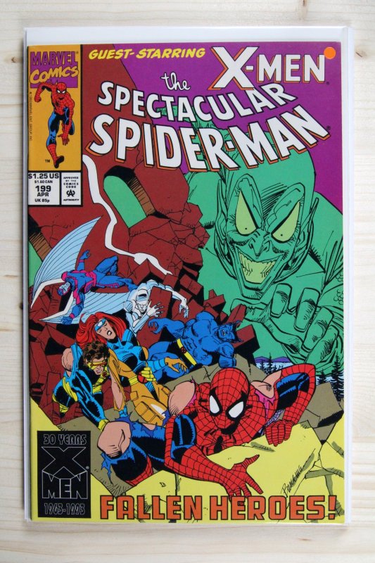 The Spectacular Spider-Man #199 (Marvel Comics, 1993), raw comic book in NM- 9.2 condition — front cover