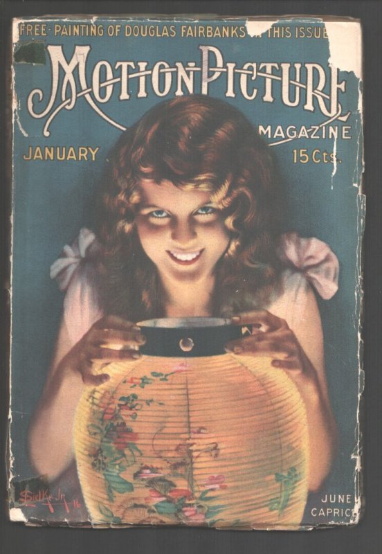 MAG: Motion Picture Magazine 1/1917-Jane Caprice Cover art -Douglas Fairbanks..., raw, ungraded comic book — front cover