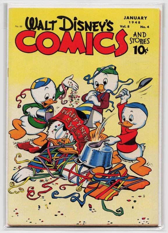 Walt Disney's Comics and Stories #88 (Dell, 1948), raw, ungraded comic book — front cover
