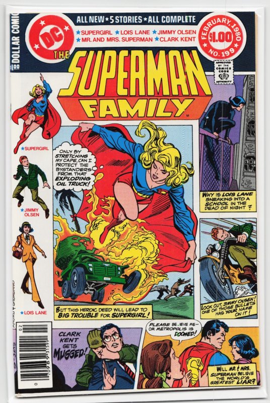 The Superman Family #199 (DC Comics, 1980), raw, ungraded comic book — front cover