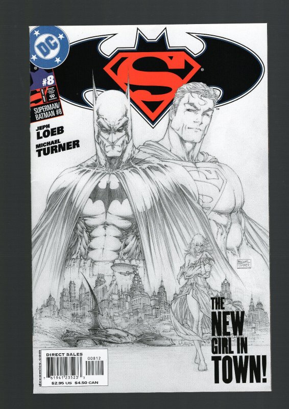 Superman/Batman #8 (DC Comics, 2004), raw comic book in 7.5 condition — front cover