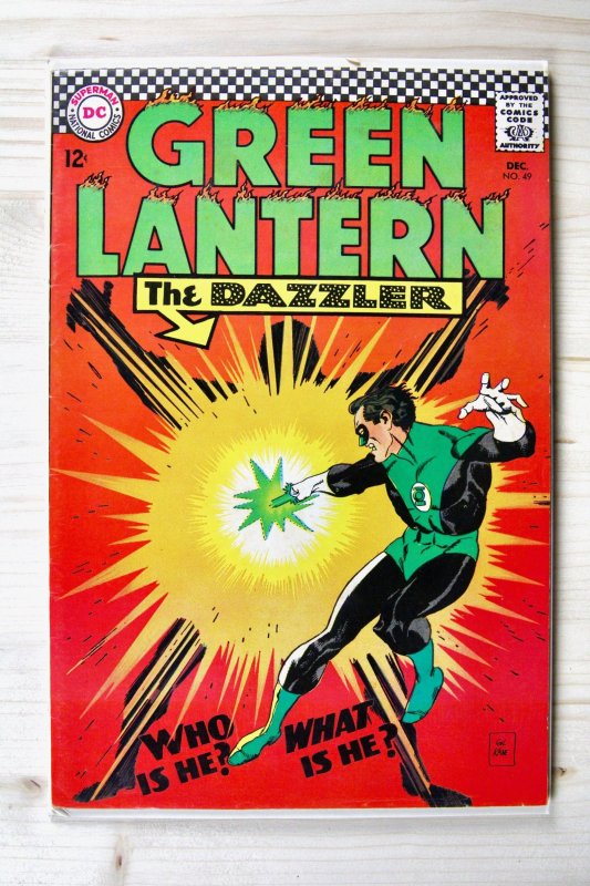 Green Lantern #49 (DC Comics, 1966), raw comic book in FN 6.0 condition — front cover