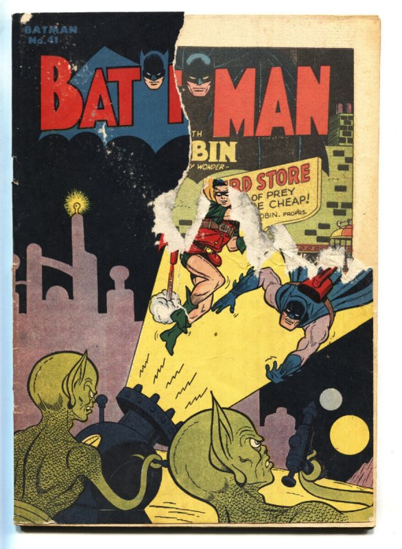 Batman #41 - 1947 - DC - P/FR - Comic Book (DC Comics, 1947), raw comic book in FR condition — front cover