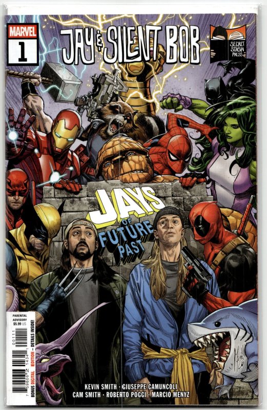 Jay & Silent Bob: Jays of Future Past (2026) (2026), raw, ungraded comic book — front cover
