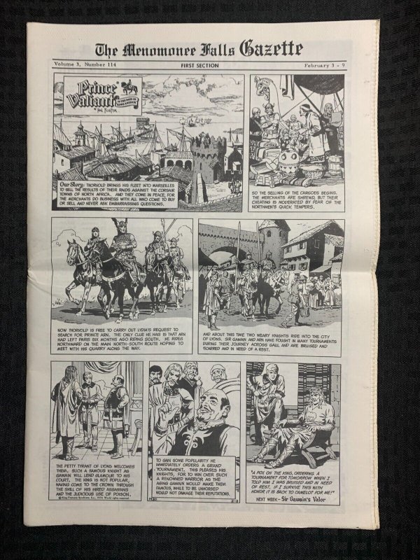 1974 Menomonee Falls Gazette 2 Sections v.3 #114 (1974), raw, ungraded comic book — front cover