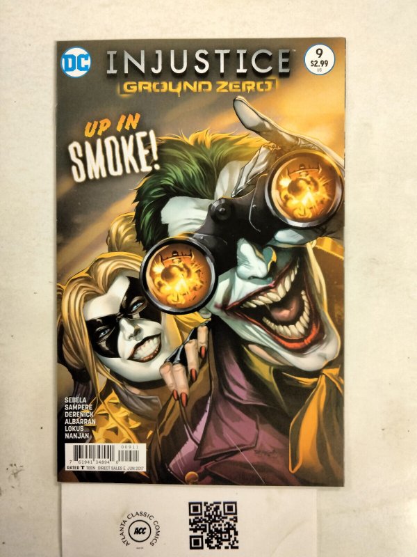 Injustice #9 (DC Comics), raw comic book in NM condition — front cover