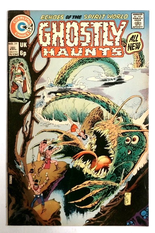 Ghostly Tales #39 - 1974 - Tom Sutton Human Sacrifice Horror Cover- Steve Ditko (1974), raw, ungraded comic book — front cover