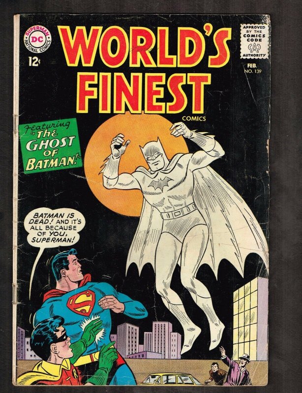 World's Finest #139 (DC Comics, 1964), raw comic book in 4.0 condition — front cover
