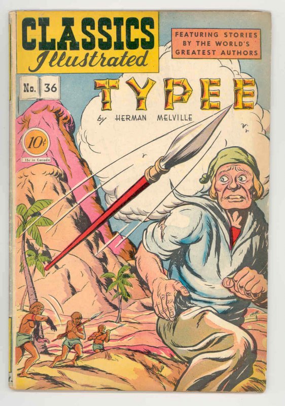 Classics Illustrated #36 (Gilberton, 1947), raw comic book in VG/FN condition — front cover