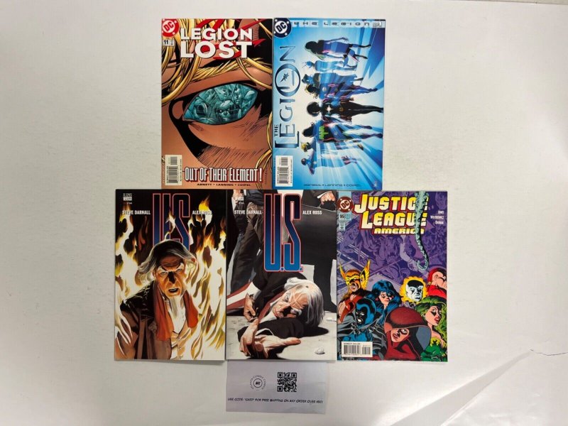5 DC Comics Legion #1, raw, ungraded comic book — front cover