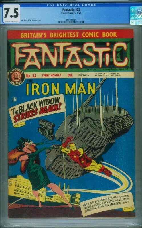 Fantastic #23 (1967), raw comic book in 7.5 condition — front cover