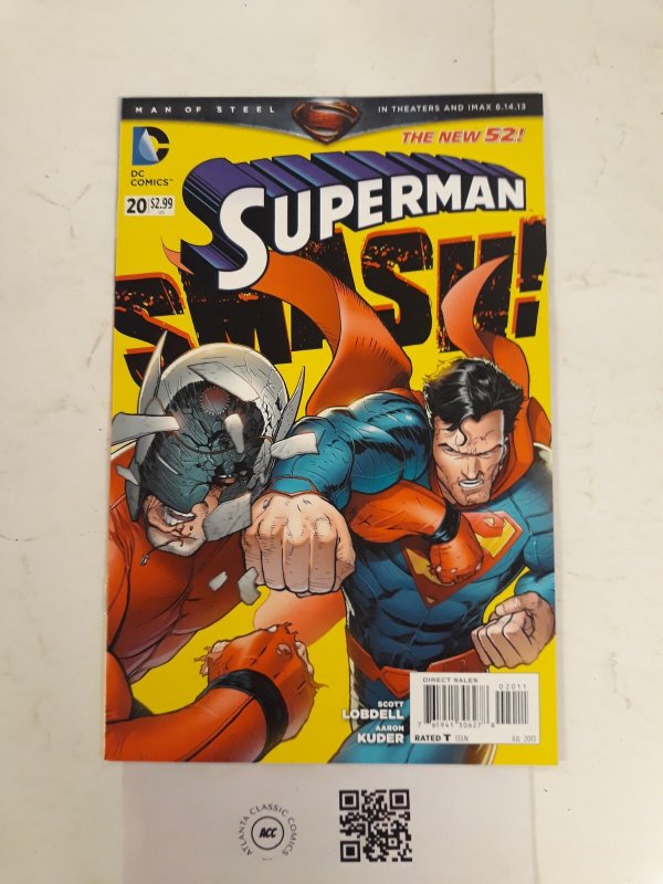 Superman #20 (DC Comics), raw comic book in NM condition — front cover