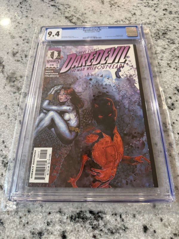 Daredevil #9 (Marvel Comics), CGC 9.4 graded comic book, Universal Blue label — front cover in its holder