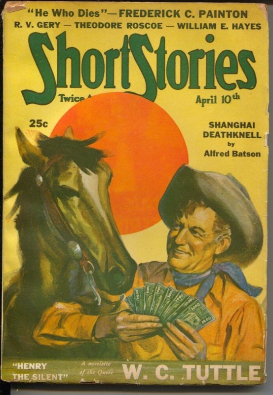 Short Stories 4/10/1942-Frederick C Painton FBI Story-Roy Quigley-VG, raw comic book in VG condition — front cover