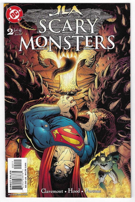 JLA: Scary Monsters #2 (2003), raw, ungraded comic book — front cover