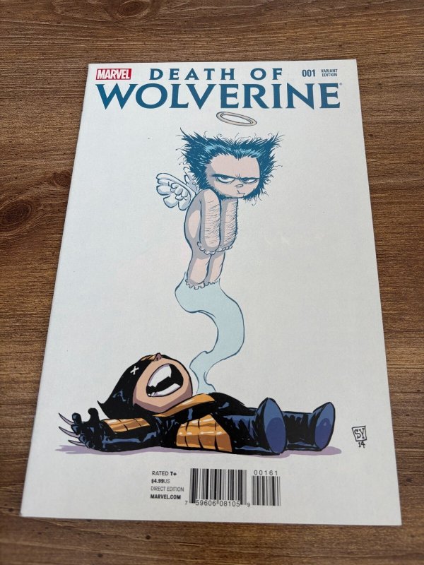 Death of Wolverine #1 (Marvel Comics, 2014), raw comic book in NM condition — front cover