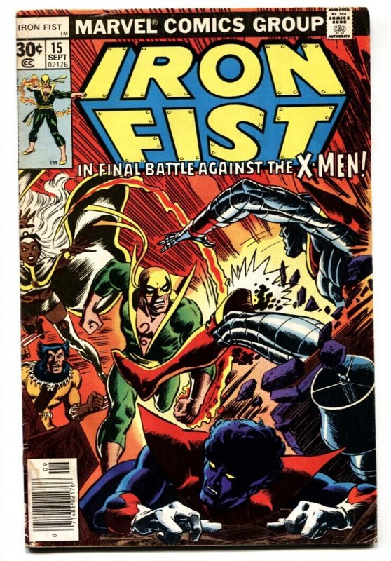 Iron Fist #15 (Marvel Comics, 1977), raw, ungraded comic book — front cover