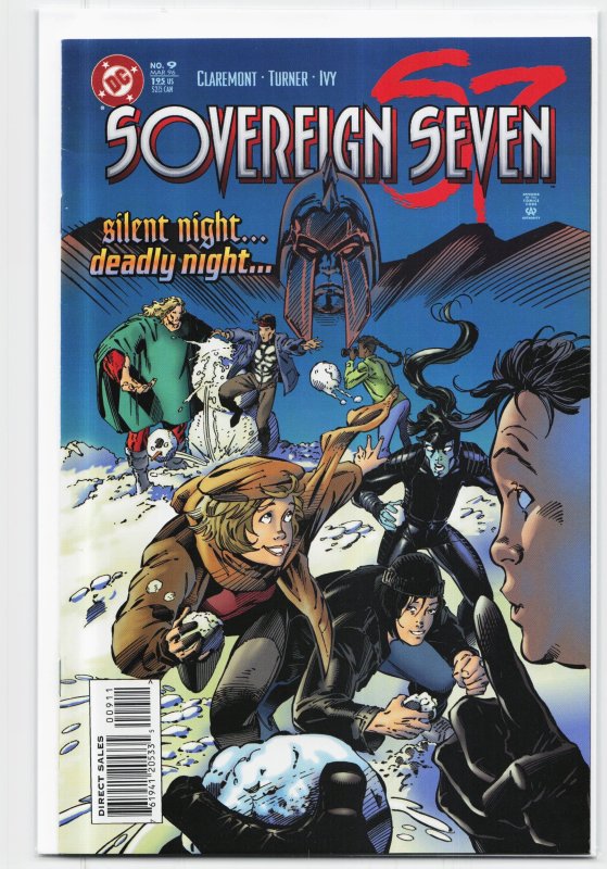 Sovereign Seven #9 (DC Comics, 1996), raw, ungraded comic book — front cover
