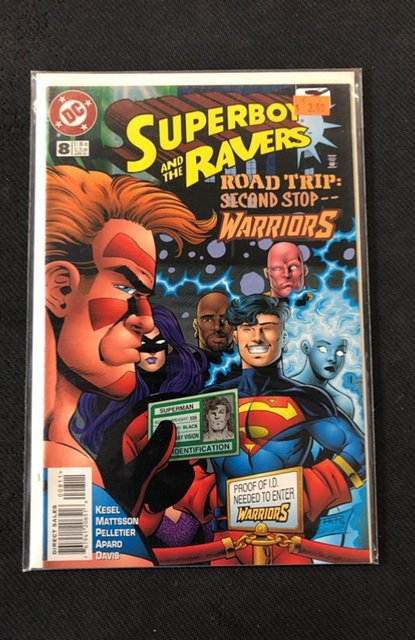 Superboy & the Ravers #8 (1997), raw, ungraded comic book — front cover