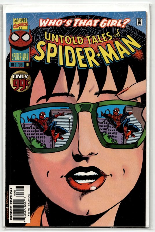 Untold Tales of Spider-Man #16 (Marvel Comics, 1996), raw, ungraded comic book — front cover