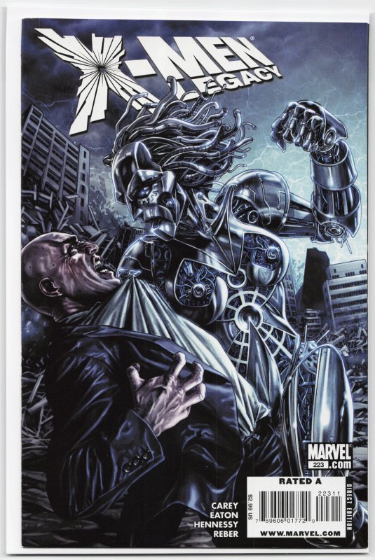 X-Men: Legacy #223 (Marvel Comics, 2009), raw, ungraded comic book — front cover