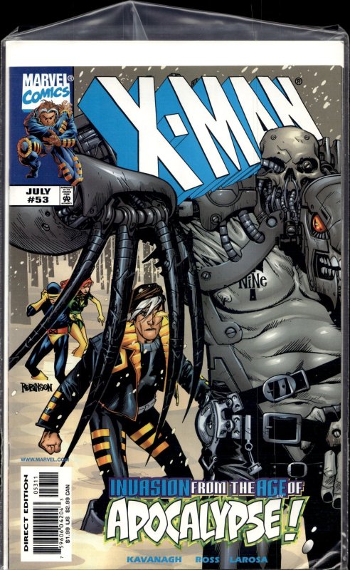 X-Man #53 (1999), raw, ungraded comic book — front cover