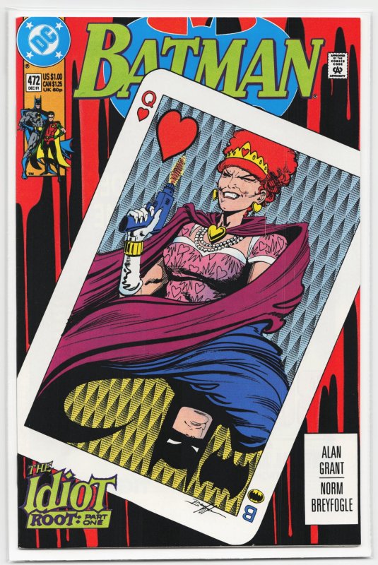 Batman #472 (DC Comics, 1991), raw, ungraded comic book — front cover