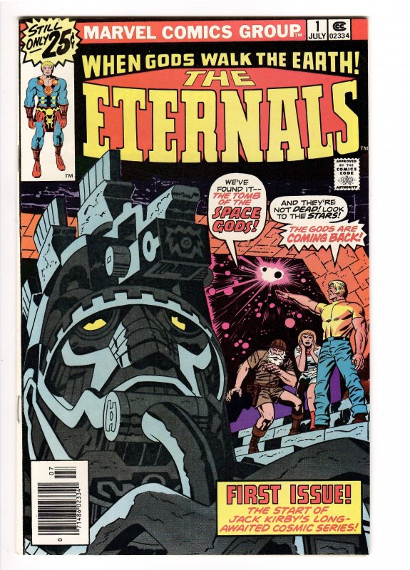 Eternals #1 (Marvel Comics, 2021), raw comic book in VF/NM 9.4 condition — front cover