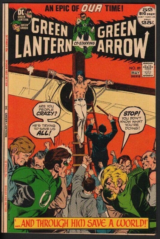Green Lantern #89 (DC Comics, 1972), raw comic book in NM condition — front cover