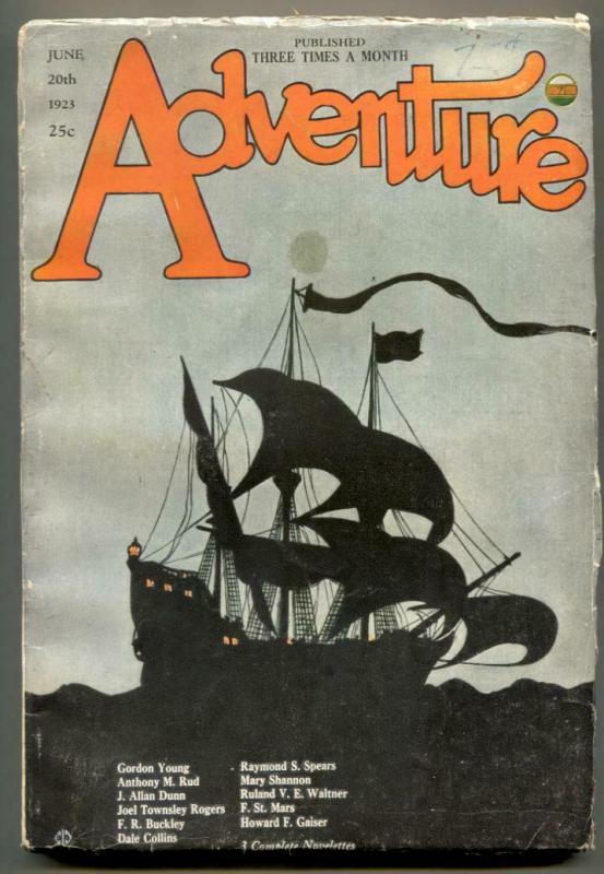 Adventure Pulp June #20, raw comic book in FN+ condition — front cover