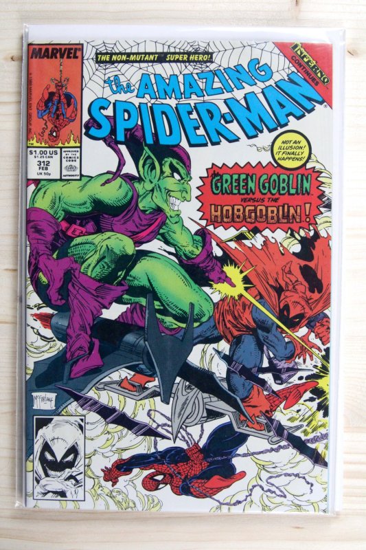 The Amazing Spider-Man #312 (Marvel Comics, 1989), raw comic book in NM 9.4 condition — front cover