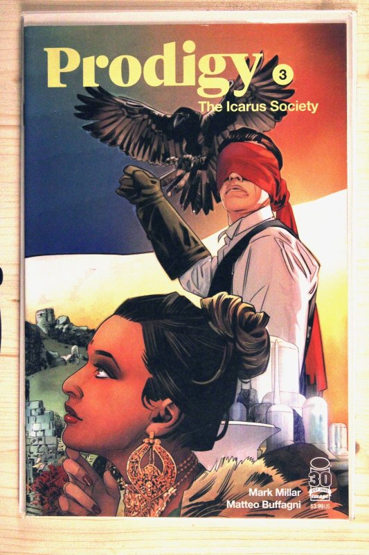 Prodigy: The Icarus Society #3 (2022), raw comic book in NM+ 9.6 condition — front cover