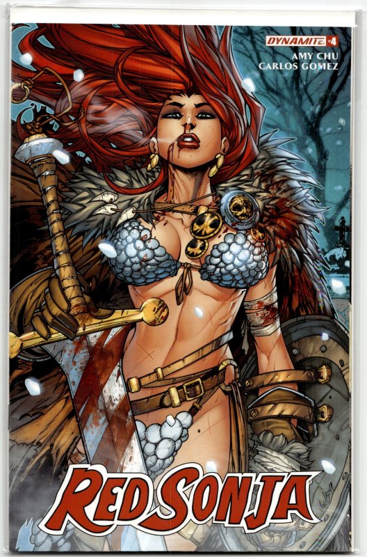 Red Sonja #4 (Dynamite Entertainment, 2017), raw, ungraded comic book — front cover
