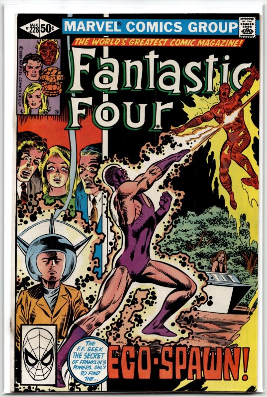 Fantastic Four #228 (Marvel Comics, 1981), raw, ungraded comic book — front cover