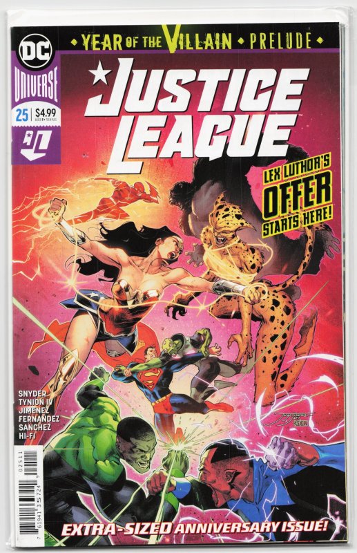 Justice League #25 (DC Comics, 2019), raw, ungraded comic book — front cover