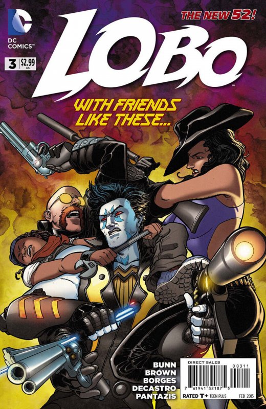 Lobo #3 (DC Comics, 2014), raw comic book in VF/NM condition — front cover