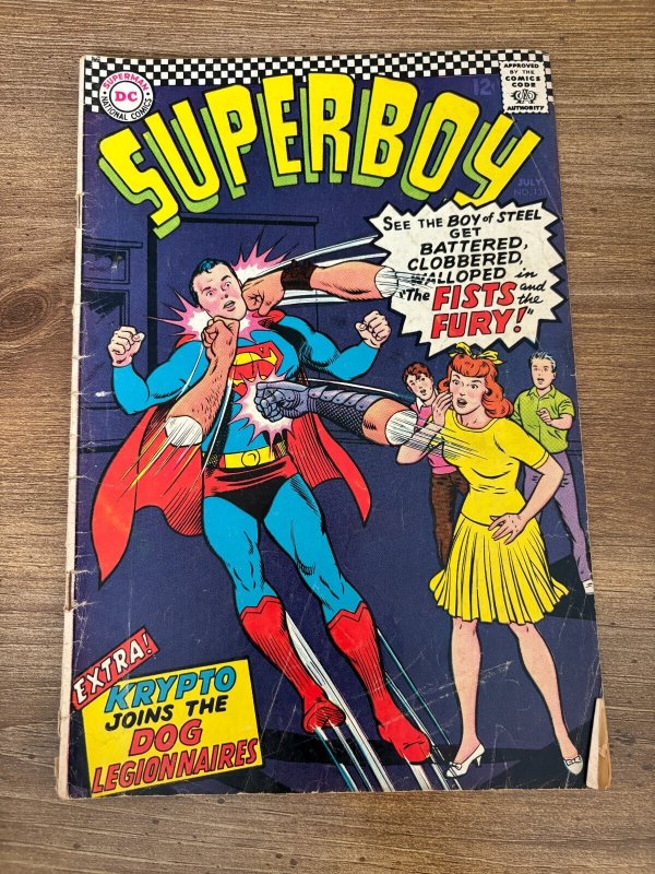 Superboy #131 (DC Comics, 1966), raw comic book in VG condition — front cover