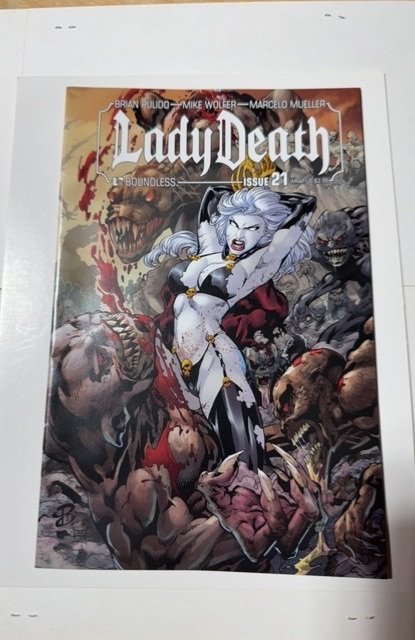 Lady Death #21 (2012), raw comic book in NM condition — front cover