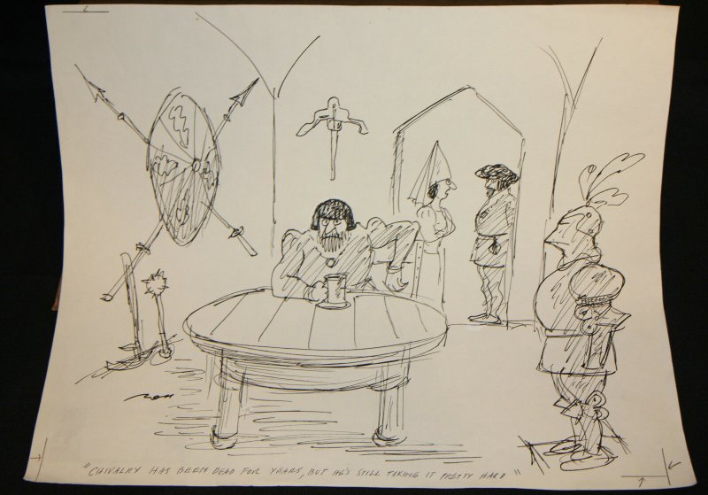 Chivalry is Dead - New Yorker Magazine Gag - 1993 art by Al Ross (1993), raw, ungraded comic book — front cover