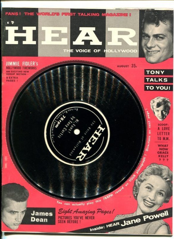 Mag: Hear-Aug 1955-78 Rpm Cover- Curtis-Jane Powell-Southern States Pedigree-... (1955), raw, ungraded comic book — front cover