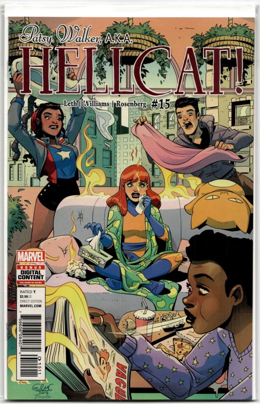 Patsy Walker, A.K.A. Hellcat! #15 (2017), raw, ungraded comic book — front cover